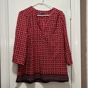 Patterned work blouse